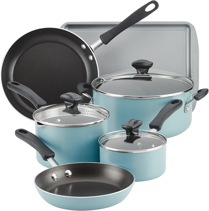 Farberware Cookstart DiamondMax Nonstick Cookware/Pots and Pans Set, Dishwasher by Farberware