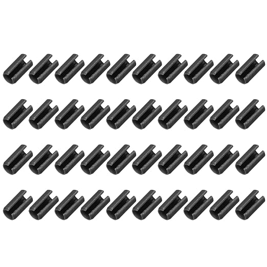MECCANIXITY 60Pcs Slotted Split Roll Pins 6/25 Inch Dia. 12/25 Inch Length 65Mn by MECCANIXITY