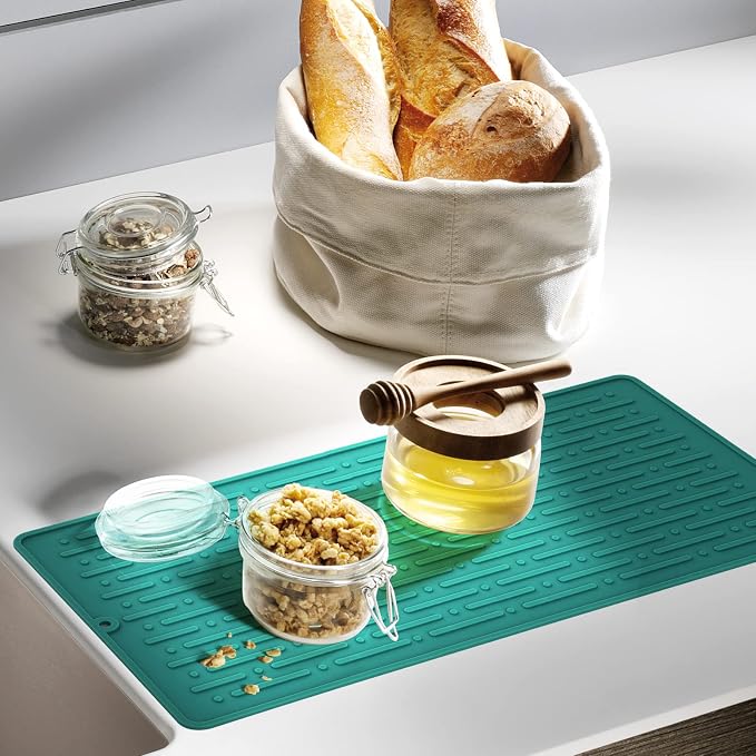 GeeRic Dish Drying Mats, Heat-resistant Silicone Mat - Image 5