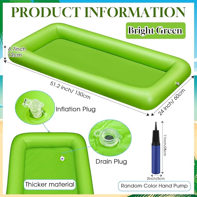 Leitee 3 Pcs Inflatable Serving Bar Kit Includes Salad Buffet Tray - Image 2