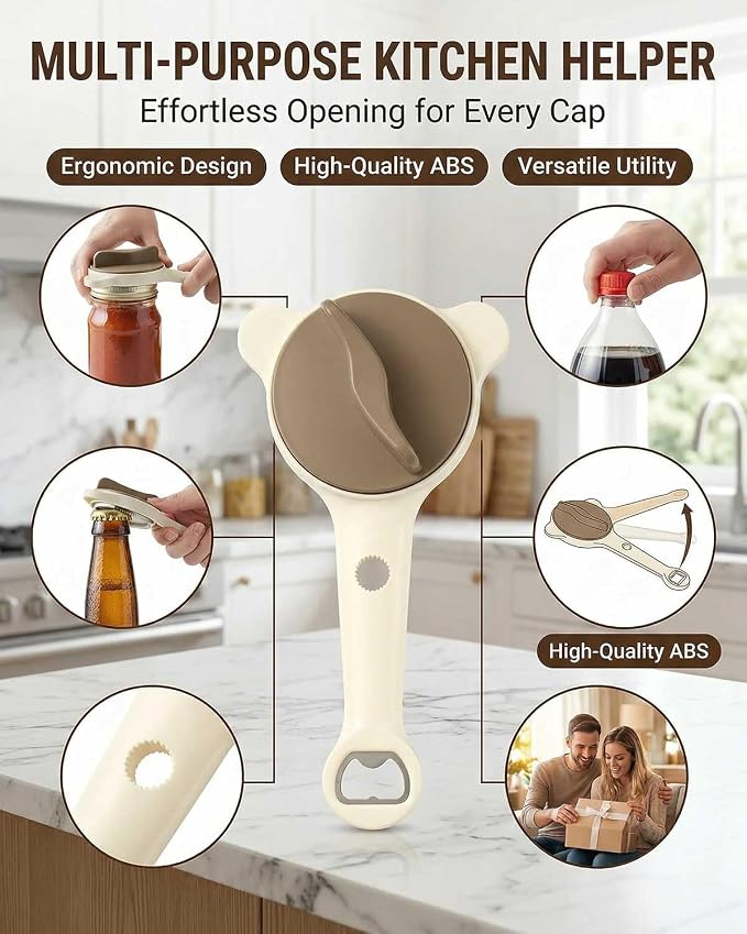 Jar Opener – 4-in-1 Adjustable Stainless Steel Secure Grip Lid Remover - Image 6