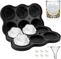 CAMKYDE Rose Ice Cube Tray 2 Inch, 6 Cavity Silicone Rose Ice Cube Mold by CAMKYDE