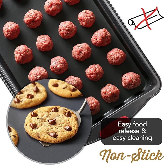 Baking Sheet Set, 3-Piece Cookie Sheet Set - Image 4