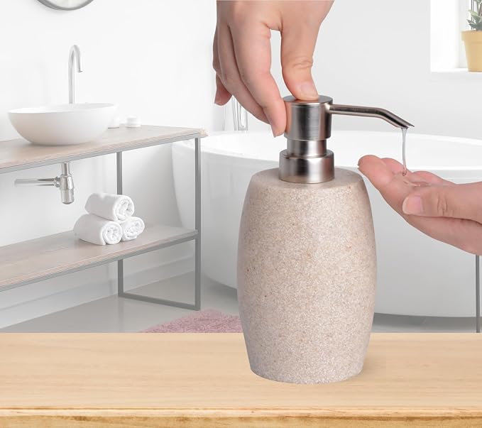 Clasin Home Sandstone Textured Resin Soap Dispenser - Image 8