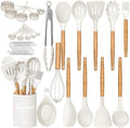 Umite Chef Kitchen Cooking Utensils Set, Wooden Handle Silicone Kitchen Gadgets by UmiteChef