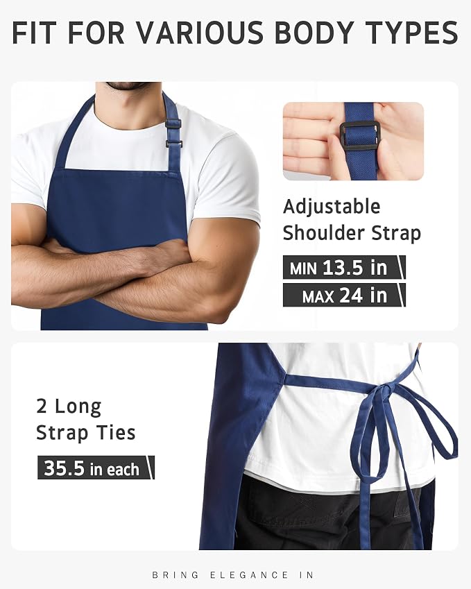Syntus Chef Apron for Men Women Kitchen Cooking Apron - Image 5