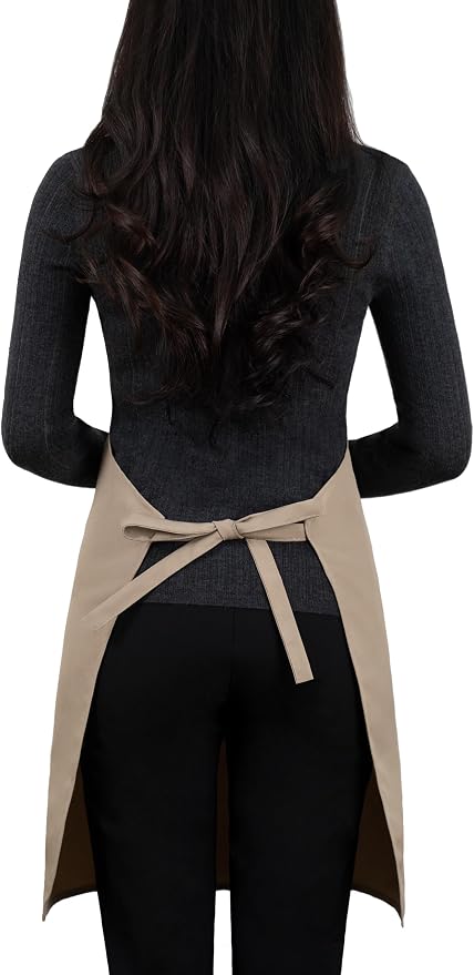 Apron for Men Women with Adjustable Straps and Large Pockets, Canvas Cotton - Image 5