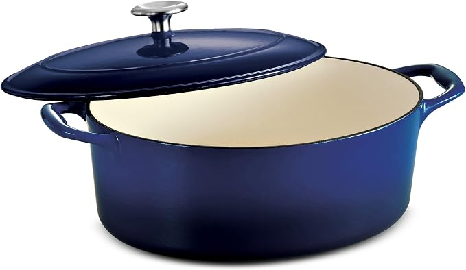 Tramontina Enameled Cast Iron Oval Dutch Oven Pot by Tramontina