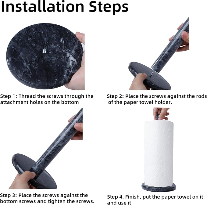 Natural Marble Paper Towel Holder - Image 8