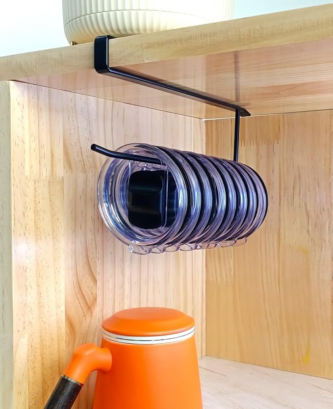 Tumbler Lid Organizer, Bar Hook Fits Various Lids, Horizontal Tumbler Lid - Image 8