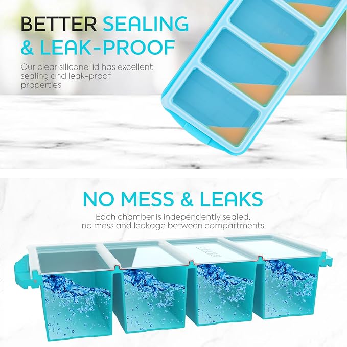 Silicone Freezer Tray With Lid - Image 7