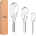 OYV 304 Stainless Steel Whisk Set, Dishwasher Safe Rustproof Metal Whisk by OYV