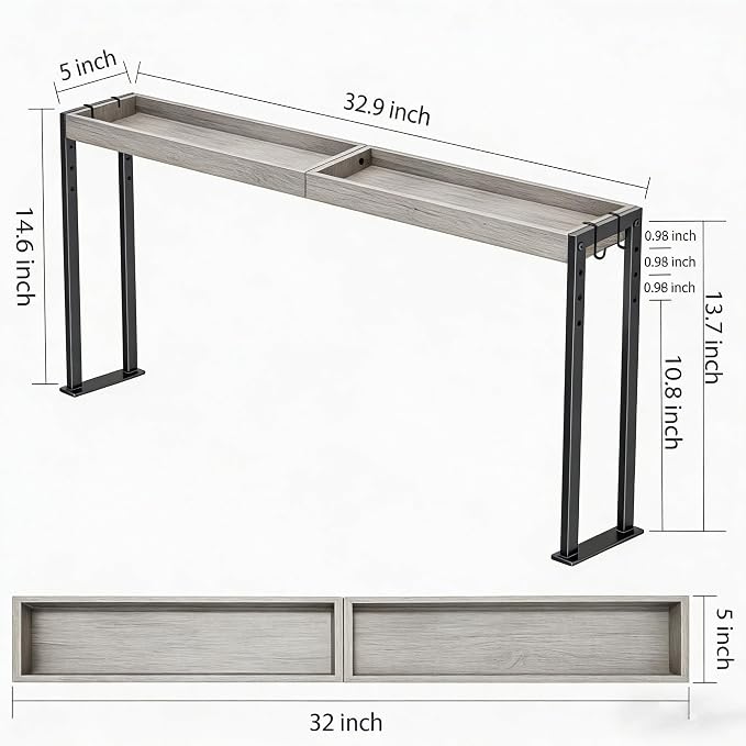 Spice Rack Shelf for Kitchen Stove, Over The Stove Shelf - Image 2