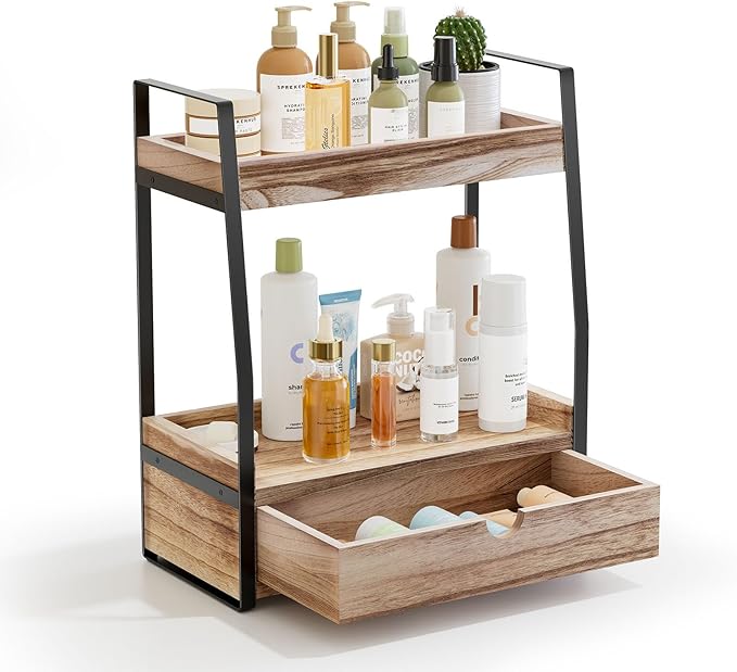 Boulphia 2-Tier Bathroom Organizer Countertop, Bathroom Sink Organizer by Boulphia