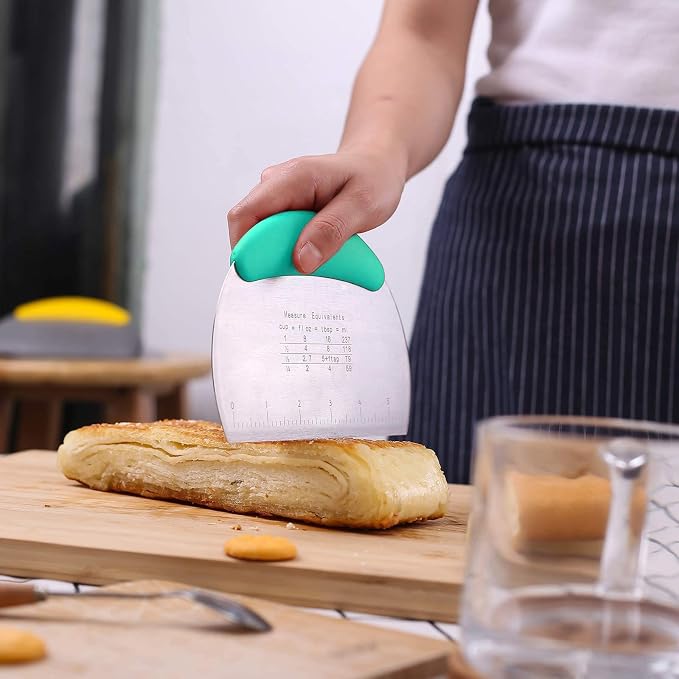 1 pcs Dough Pastry Scraper Chopper/Stainless Steel Dough Scraper Cutter - Image 3
