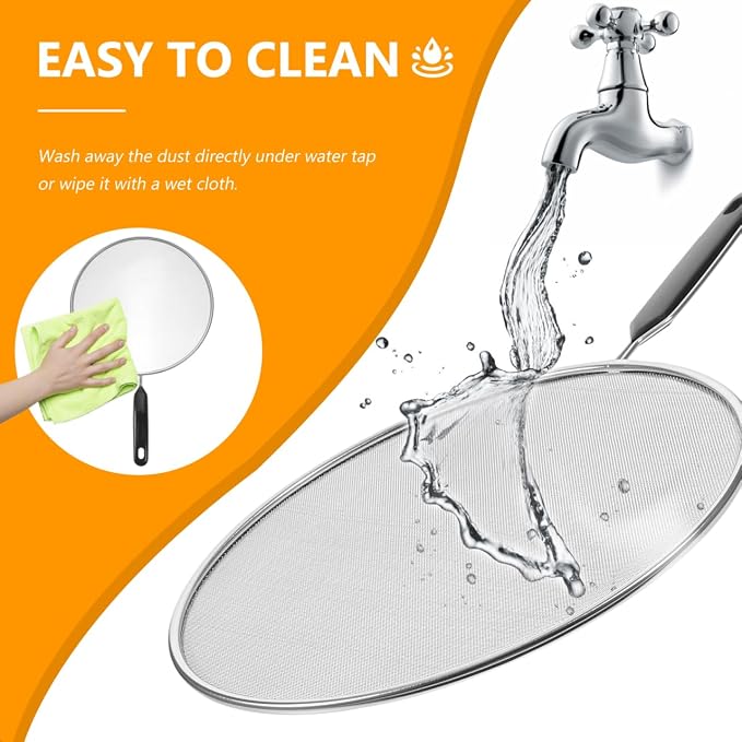 Unomor Oilproof Mesh Lid 15.75 Inch Splatter Screen - Image 3