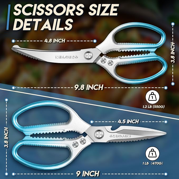 TIJERAS Kitchen Scissors Set Blue - Image 7