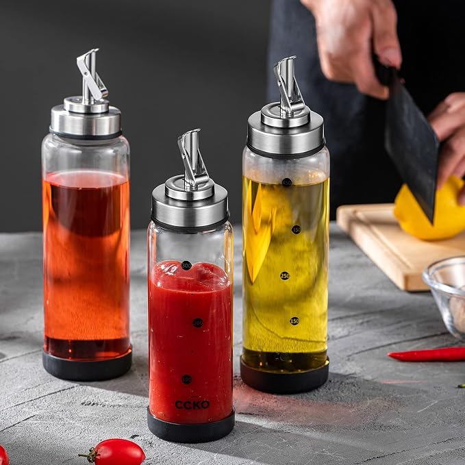CCKO Glass Olive Oil Dispenser Bottle - Image 8