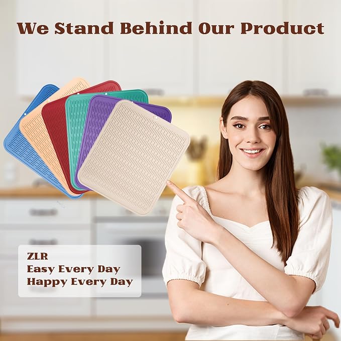 ZLR Large Silicone Dish Drying Mat - Image 7