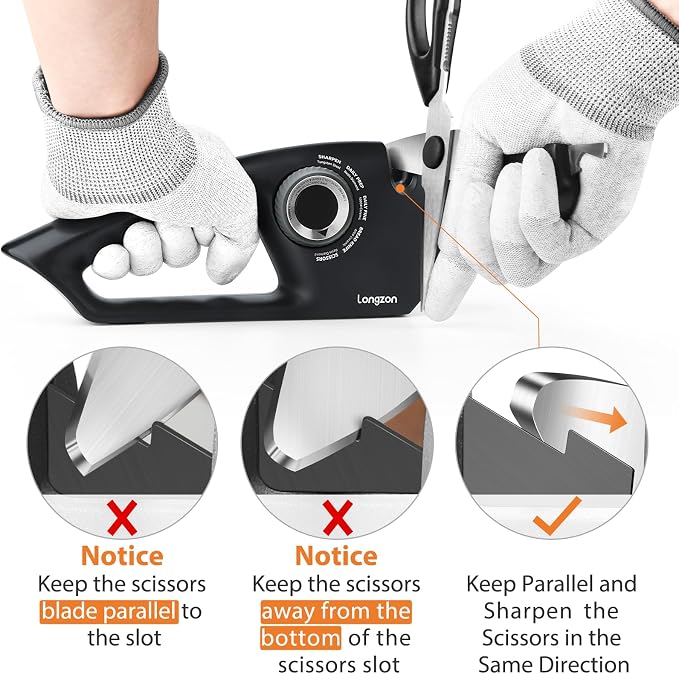 Longzon 6-in-1 Knife Sharpener 5 Stage - Image 6