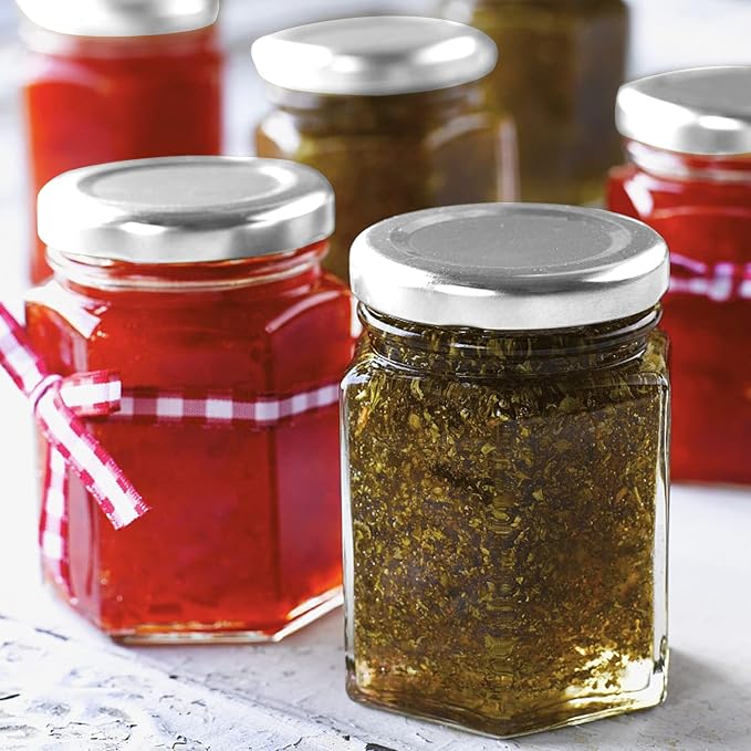 Accguan Hexagon Glass Jars, Mason Jars - Image 4