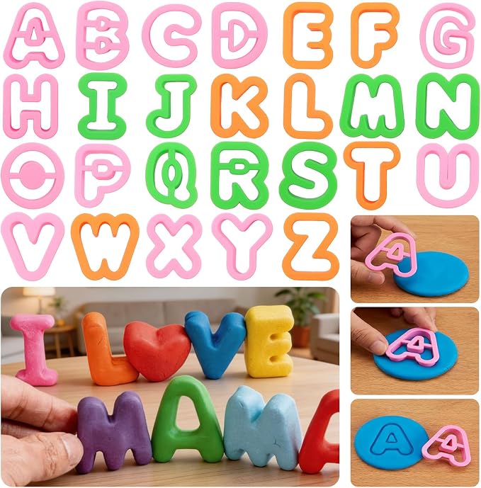 41PCS Alphabet Playdough Cutters - Image 5