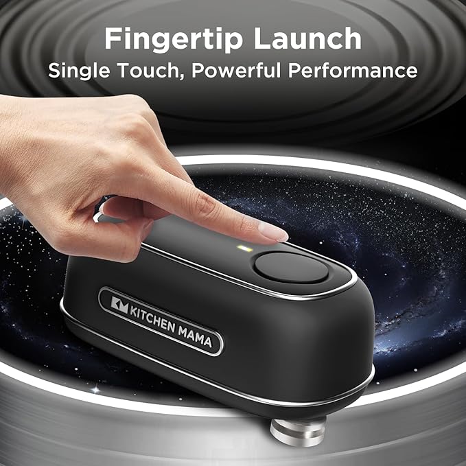 Kitchen Mama Orbit One Rechargeable Electric Can Opener: Hands-free, USB-C - Image 2
