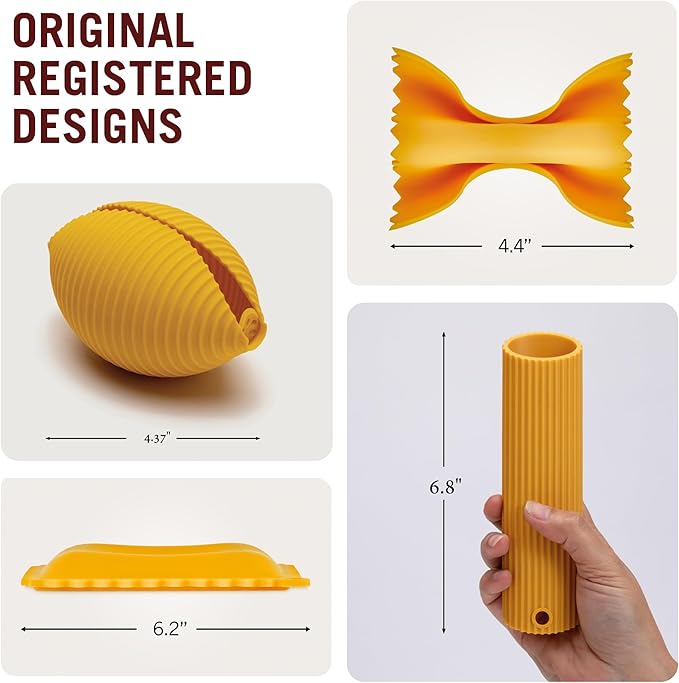 Monkey Business Silicone Kitchen Tools in Gift Box/ 4 Big Pasta shaped kitchen - Image 6