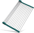 Tomorotec Stainless Steel Roll Up Dish Drying Rack, Foldable Over The Sink by Tomorotec