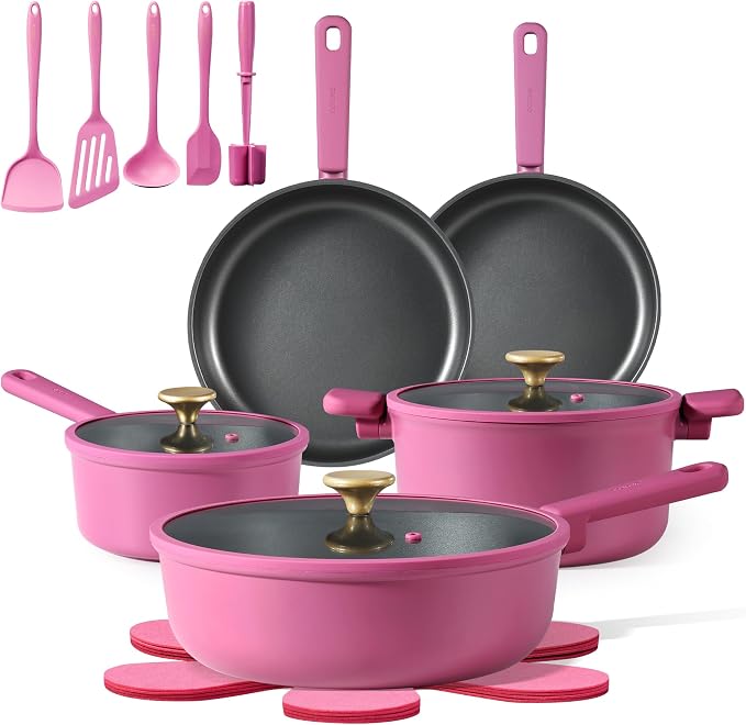 CAROTE Non Stick Pots and Pans Set, Cookware Sets Nonstick, Kitchen Cooking Set by CAROTE