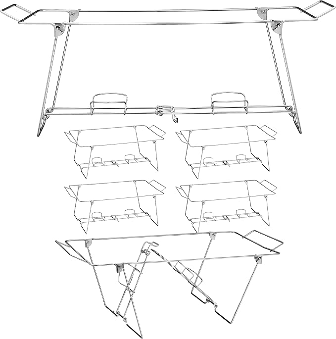 Foldable Chafing Wire Rack Buffet Stand - Image 8