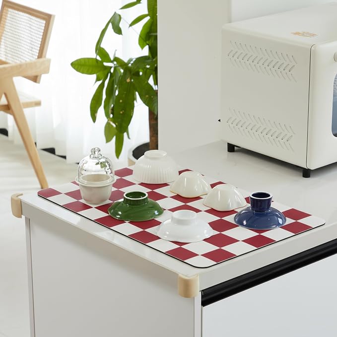 Ohocut Checkered Dish Drying Mat - Image 3