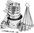 Hudson Essentials Stainless Steel Measuring Cups and Spoons Set by HudsonEssentials