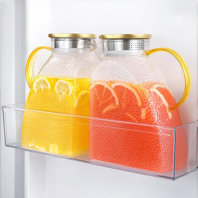 WARMSIMPLE 2 Pack Glass Pitcher by WARMSIMPLE