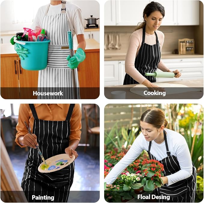 VALOME 2 Pack Kitchen Aprons, Apron - Image 7