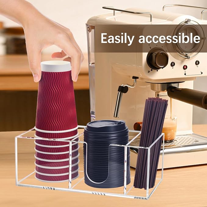 Coffee Bar Accessories and Organizer, Disposable Cup Holder - Image 6