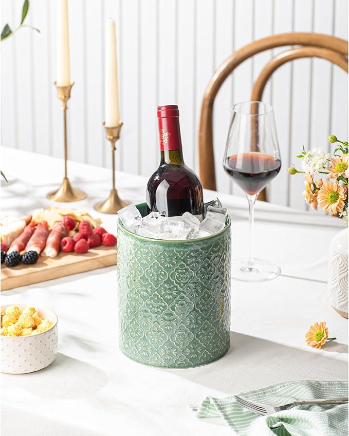 Kitchen Utensil Holder, 6x7 inch Large Ceramic Utensil Holder - Image 7