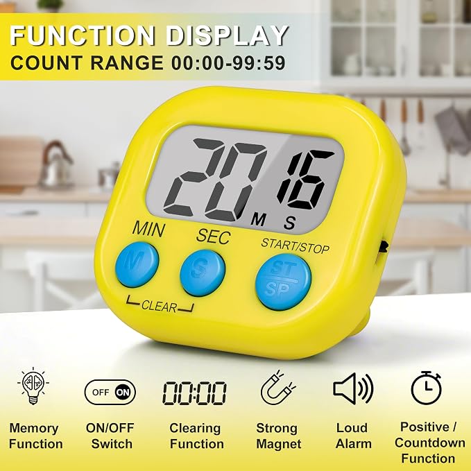 ZILLEEN Classroom Timer for Kids Teachers 2 Pack Digital Timers - Image 4