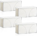 4Pack Clear Paper Towel Dispenser Countertop Acrylic Paper Towel Holder by AFOROEOA