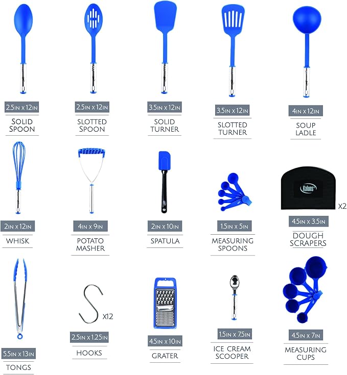 Kitchen Utensils Set 35 PCS Cooking Utensils Set, Nonstick and Heat Resistant - Image 2