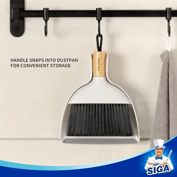 MR.SIGA Mini Dustpan and Brush Set, Portable Cleaning Brush and Dustpan Combo - Image 6