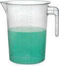 5 Liter Measuring Pitcher | 1.3 Gallon Shatterproof Plastic Large Graduated by Terbold