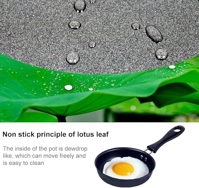 One Egg Frying Pan, Mini Induction Frying Eggs Pan, 4.7" Single Egg Durable - Image 2