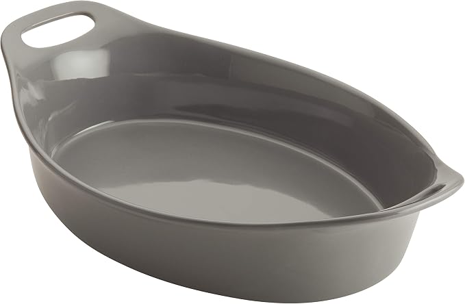 Rachael Ray Solid Glaze Ceramics Bakeware / Baking Pan, Oval by RachaelRayKitchenware