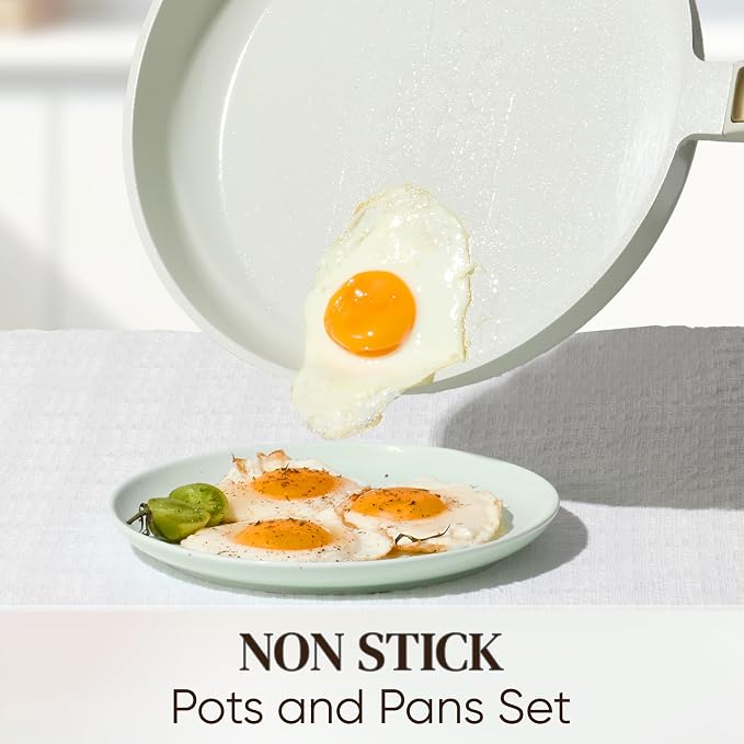 CAROTE Ceramic Cookware Set Nonstick, Non-Toxic & PFAS-Free, Dishwasher - Image 3