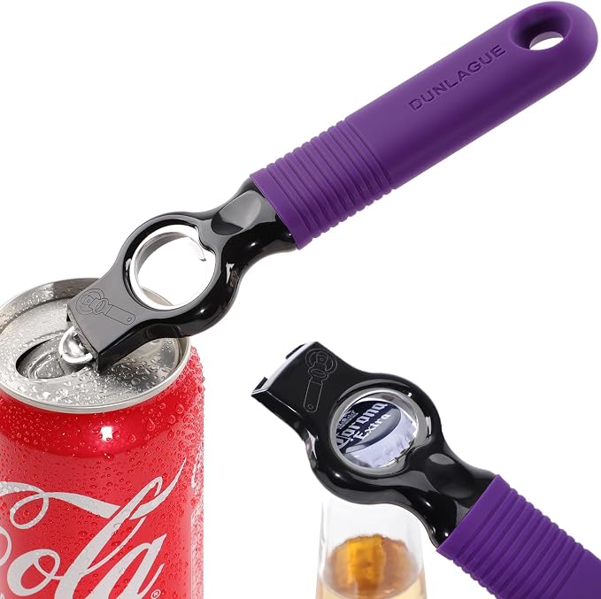 2-Pack Magnetic Beer Bottle Opener & Soda Can Opener, 2-in-1 Bottle Opener and by DUNLAGUE