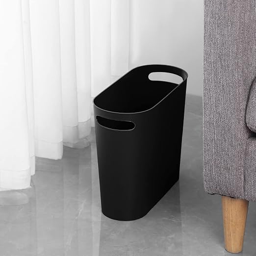 rejomiik Small Trash Can, 3.5 Gallon Slim Garbage Can Plastic Waste Basket - Image 4