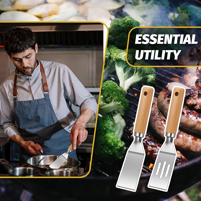 Patelai 2 Pack Small Spatula Mini Serving Brownie Spatula - Image 6