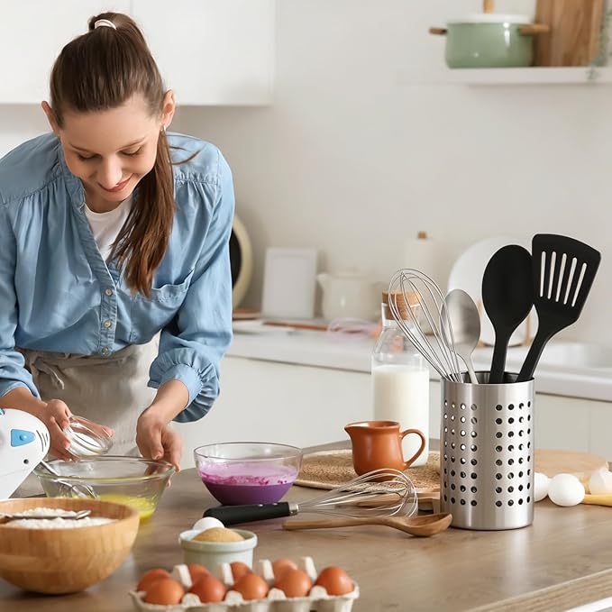 4PCS Stainless Steel Utensil Holder and Utensil Drying Holder, as a Kitchen - Image 6