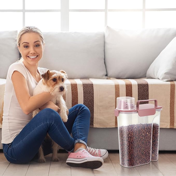 LEAWALK 5Lbs Airtight Cat Dog Food Storage Container - Image 8